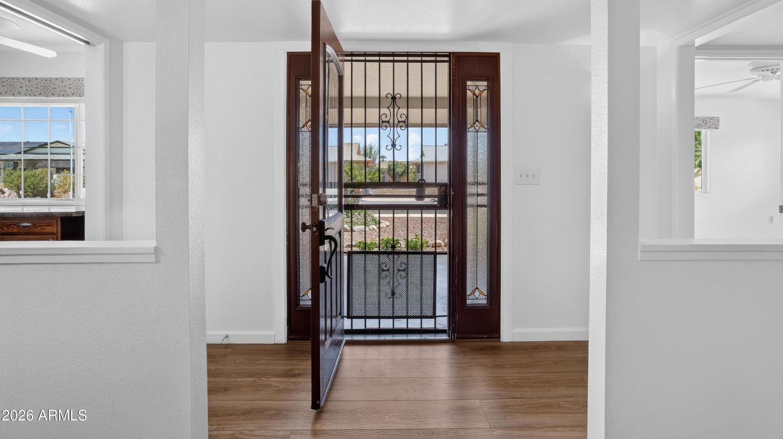 Entry and hallway at 10613 W Meade Dr in Sun City, Arizona